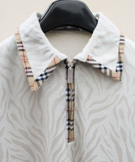 not Burberry half-zip top made in china