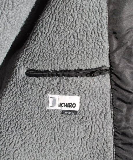 90s ICHIRO nylon boa coat made in china