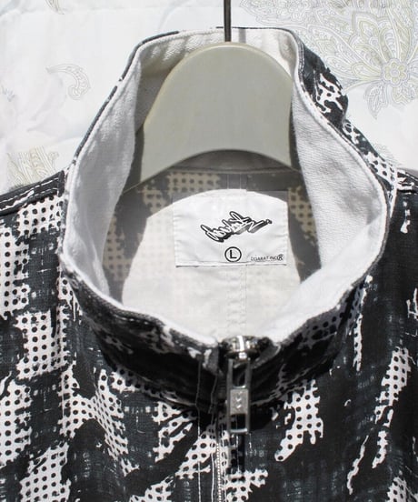 mid00s abstract zip-up jacket made in japan