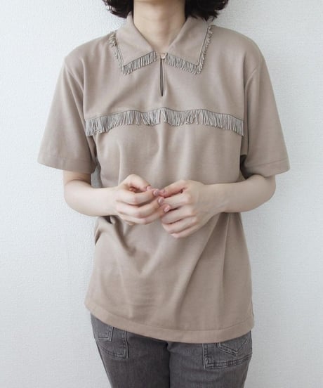 90s 🐴 fringe top made in korea