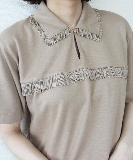 90s 🐴 fringe top made in korea
