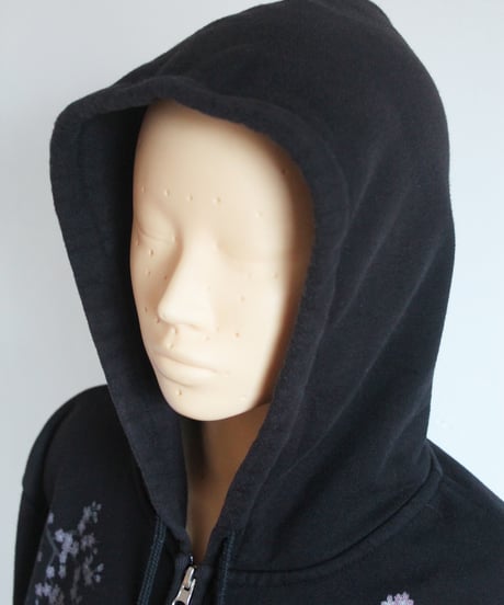00s 🌸🌌 和柄 zip-up hoodie made in china