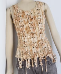 late00s 🗝️🦂🕯️ lace-up top made in korea