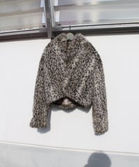 old fake fur jacket made in japan