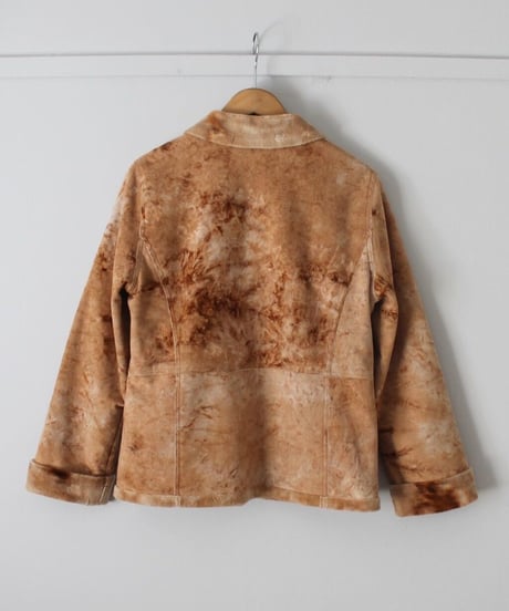 10s acid dye fur jacket made in china