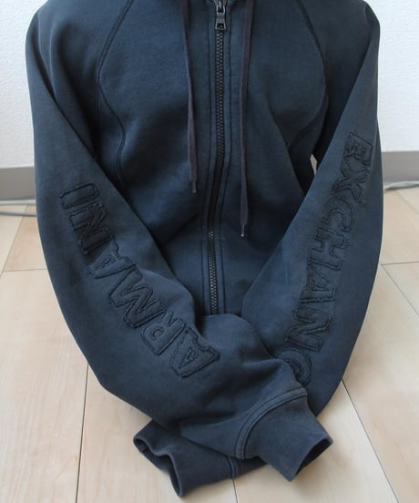 around10s A|X 👤💴 faded zip-up hoodie made in hongkog
