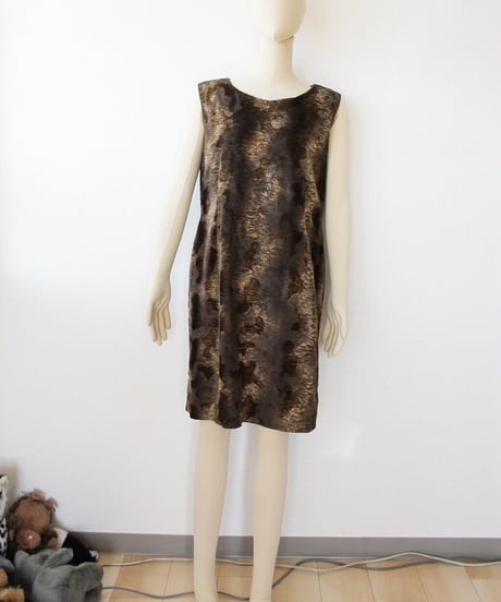 00s 🐆🌫🐾 no sleeve dress made in unknown