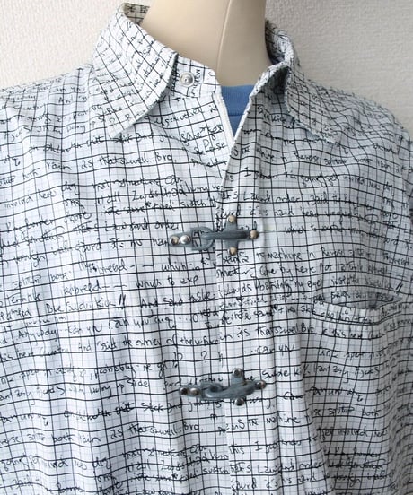 mid00s-late00s 英写経 🗝️ shirt/jacket made in china