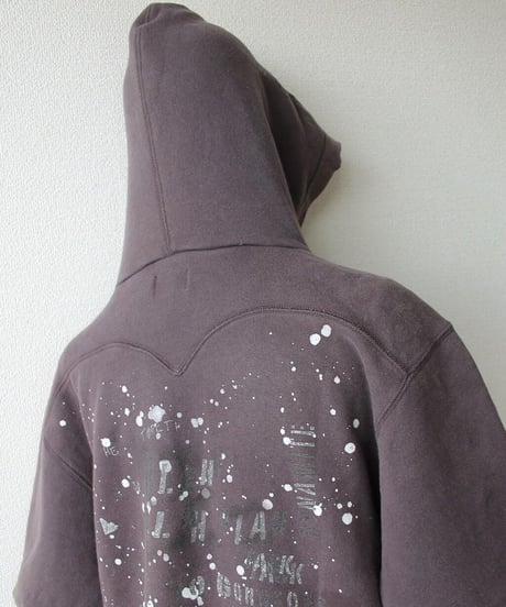 mid00s-late00s splashed ABC graphic hoodie made in china