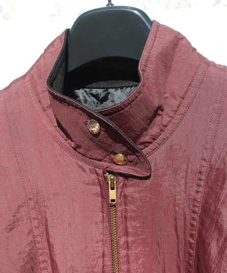 80s strange flare shoulder jacket made in japan