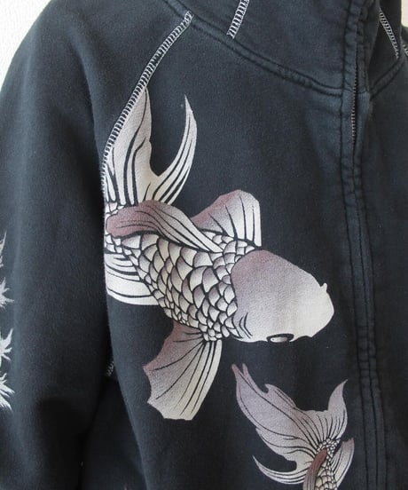 around10s 和柄 zip-up hoodie made in china