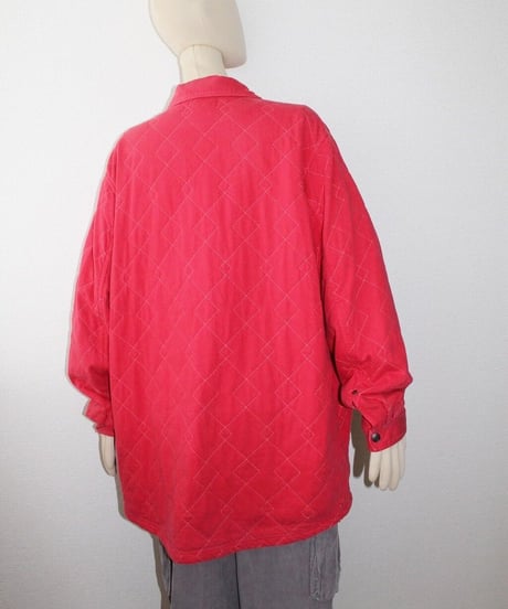 90s 🕷🩸🕸 quilting shirt jacket made in unknown