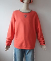 late00s-early10s super warm 🍑&🍊 sweatshirt made in Turkey🇹🇷