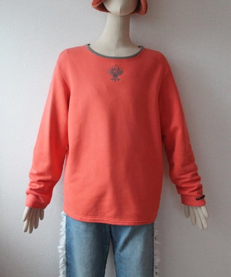 late00s-early10s super warm 🍑&🍊 sweatshirt made in Turkey🇹🇷