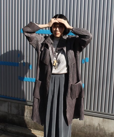 like a MATRIX pleats coat made in unknown maybe 🇰🇷