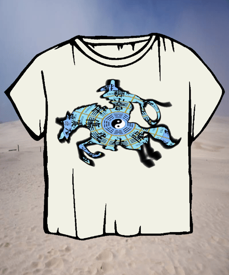陰陽🐴⏳💦 Cowboy tee made by me
