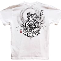 手描きTシャツ 仏画 No.8 如意輪観音 白