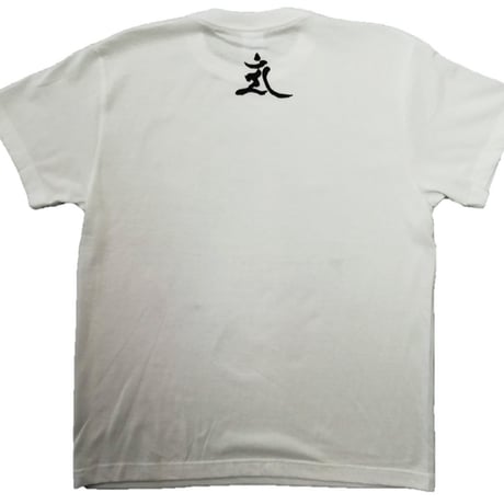手描きTシャツ 仏画 No.17 文殊菩薩 白