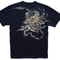 手描きTシャツ 龍神 黒