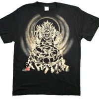 手描きTシャツ 仏画 No.27 馬頭観音 黒