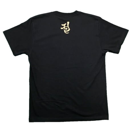 手描きTシャツ 仏画 No.18 弁財天 黒