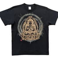 手描きTシャツ 仏画 No.31 大日如来 金剛界 黒