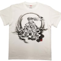 手描きTシャツ 仏画 No.21 六地蔵 白