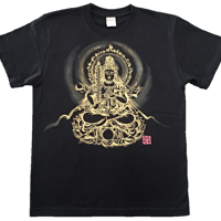 手描きTシャツ 仏画 No.15 虚空蔵菩薩 黒