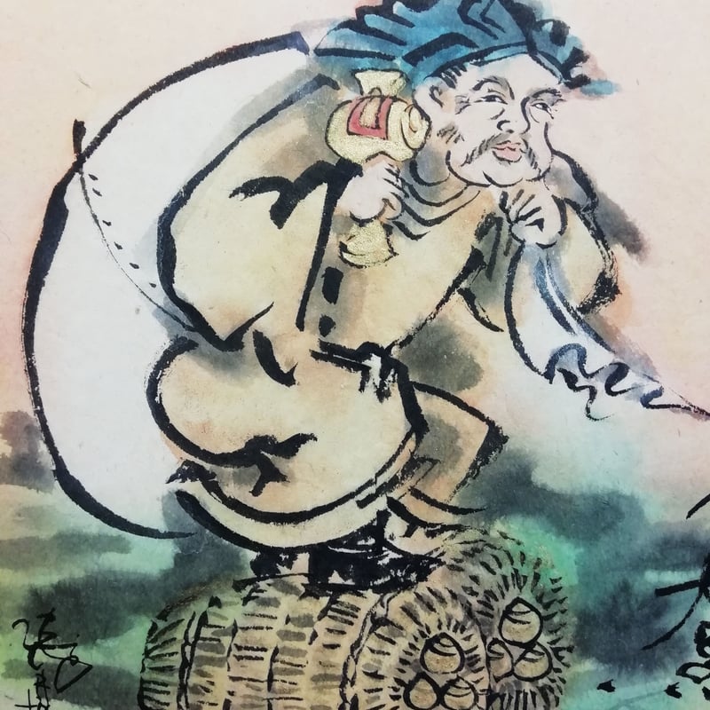 色紙掛け軸】大黒天 | 伯舟庵 WEB ストア (JAPAN) 色紙掛け軸】大黒天 | 伯舟庵 WEB ストア (JAPAN)