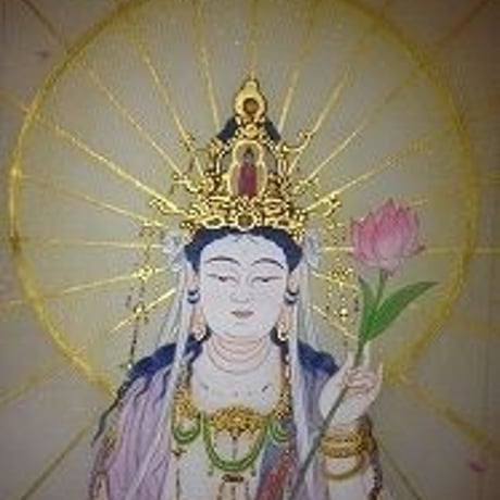 【朱印軸】西国三十三観音 手描き朱印軸