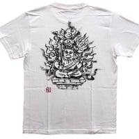 手描きTシャツ 仏画 No.14 ガネーシャ 黒 | 伯舟庵 WEB ストア (JAPAN)