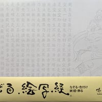 絵写経用紙 No.52　供養観世音菩薩 琵琶 般若心経 10枚入り