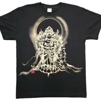 手描きTシャツ 仏画 No.14 ガネーシャ 白 | 伯舟庵 WEB ストア (JAPAN)