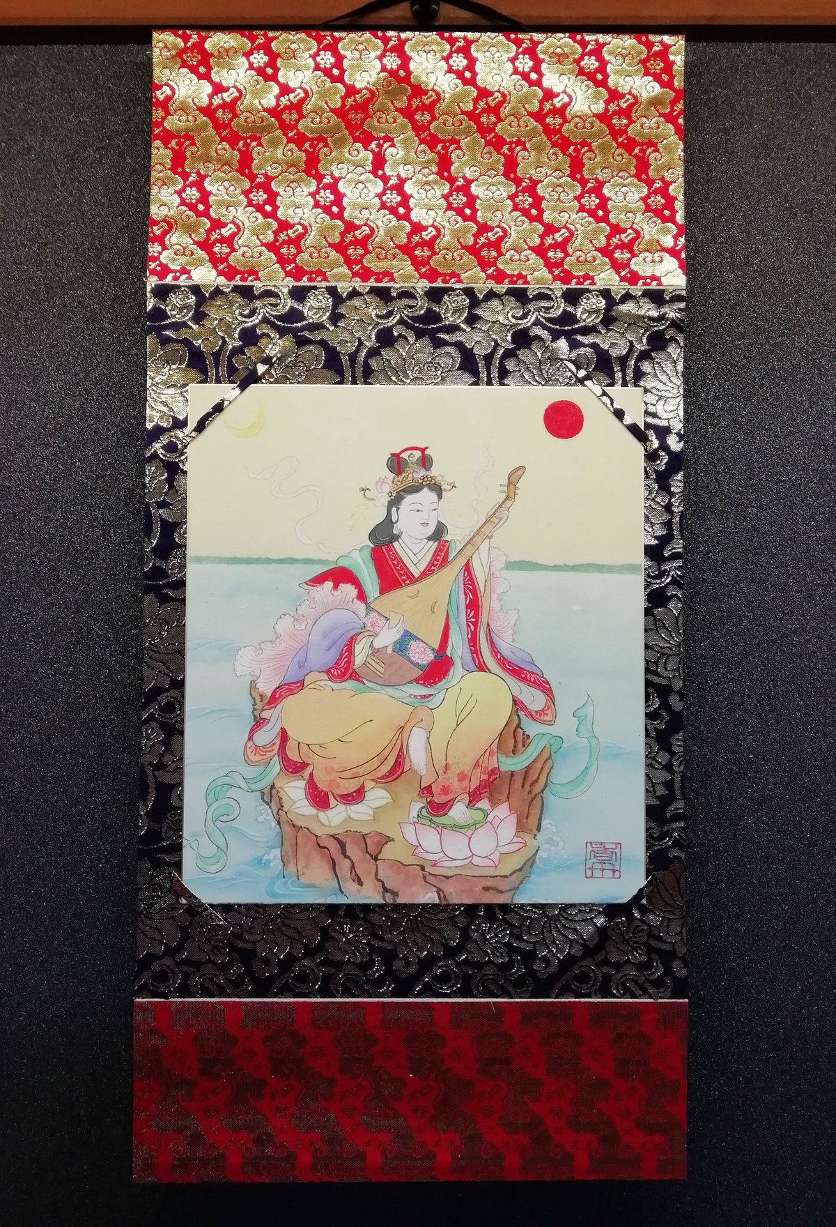 七福神 掛軸 和紙製 七福神 掛軸 和紙製