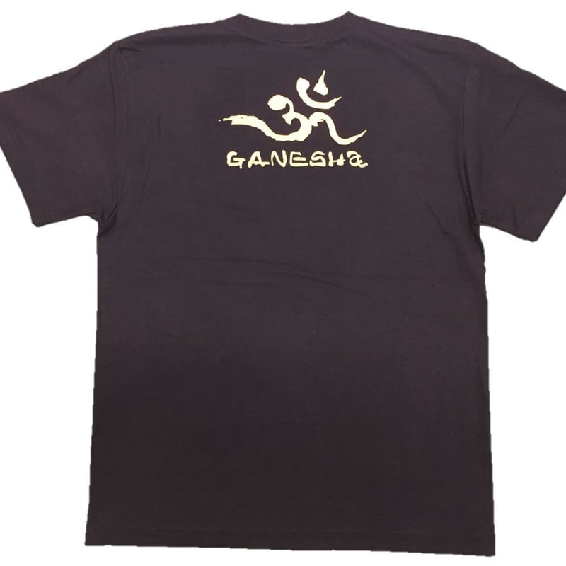 手描きTシャツ 仏画 No.14 ガネーシャ 黒 | 伯舟庵 WEB ストア (JAPAN)