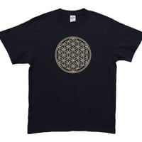 【Tシャツ】 フラワー・オブ・ライフ　姫川薬石　ネイビー