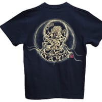 手描きTシャツ 仏画 No.10 愛染明王 黒