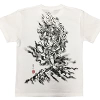 手描きTシャツ 仏画 No.1 蔵王権現 白