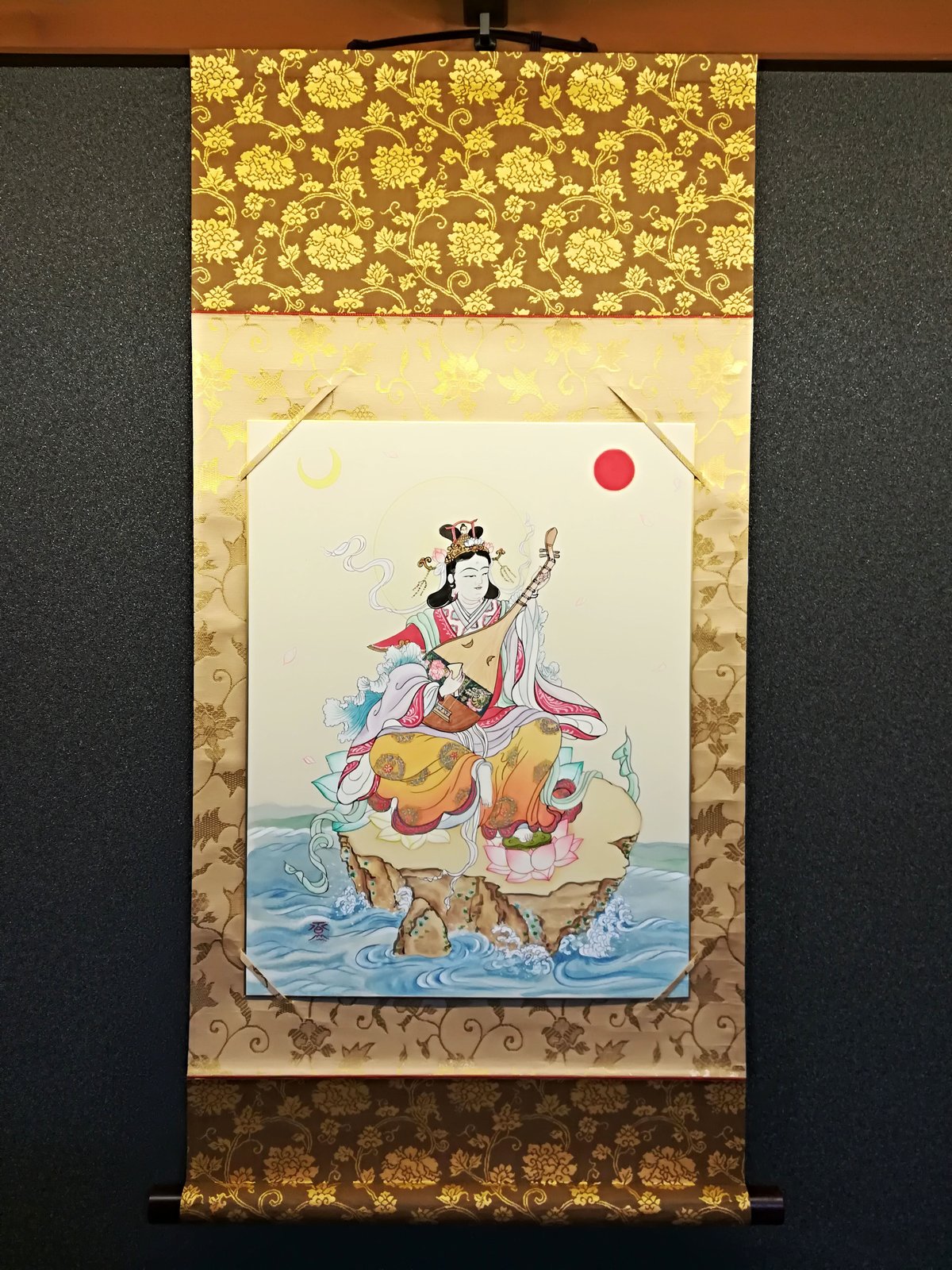 ♥掛軸　弁財天　雲和 書　掛け軸　骨董品 Yahoo!オークション -「弁財天 掛け軸」の落札相場・落札価格