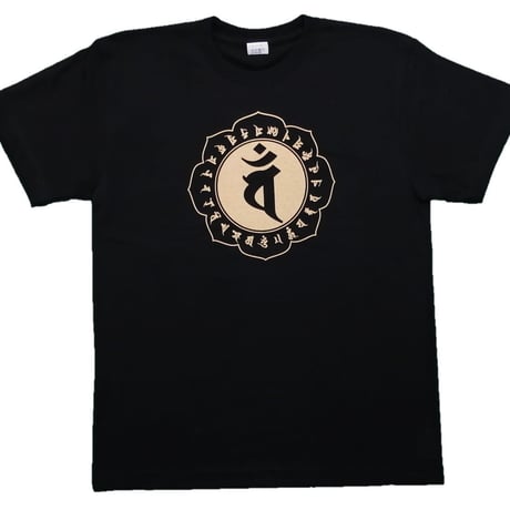 Tシャツ 梵字 No.19 大日如来 バン 黒