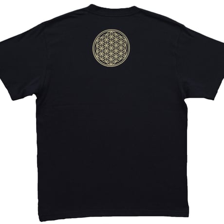 【Tシャツ】 フラワー・オブ・ライフ　姫川薬石　ネイビー