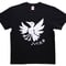 【Tシャツ】熊野復興　八咫烏　白黒