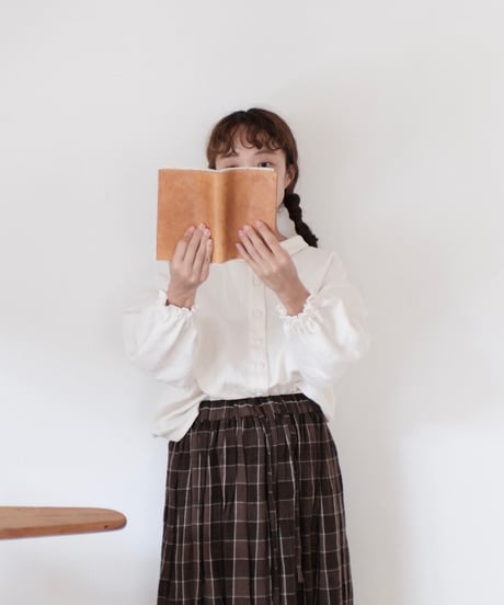 【本日4日まで出品】ヒトハリママ / ポポマルエリブラウス　作家様 hitoharimama ポポマルエリブラウス 【公式通販】