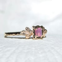 germinate pink sapphire ring -tulip-