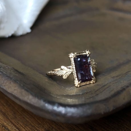 germinate bloodshot iolite ring
