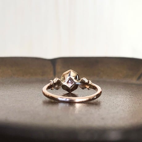 victorian style pink sapphire ring