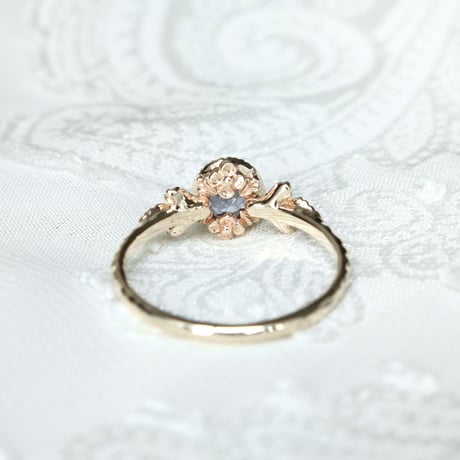 germinating blue spinel ring