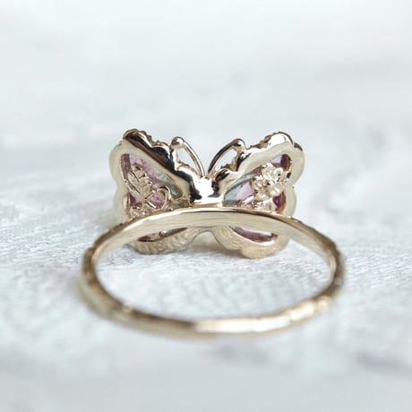 watermelon butterfly carving ring