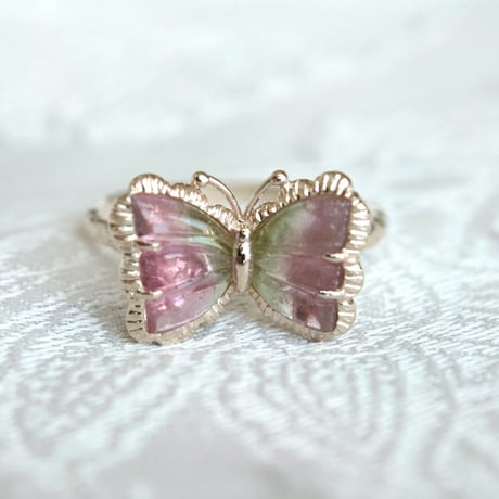 watermelon butterfly carving ring