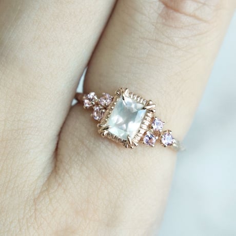 tropical labradorite ring